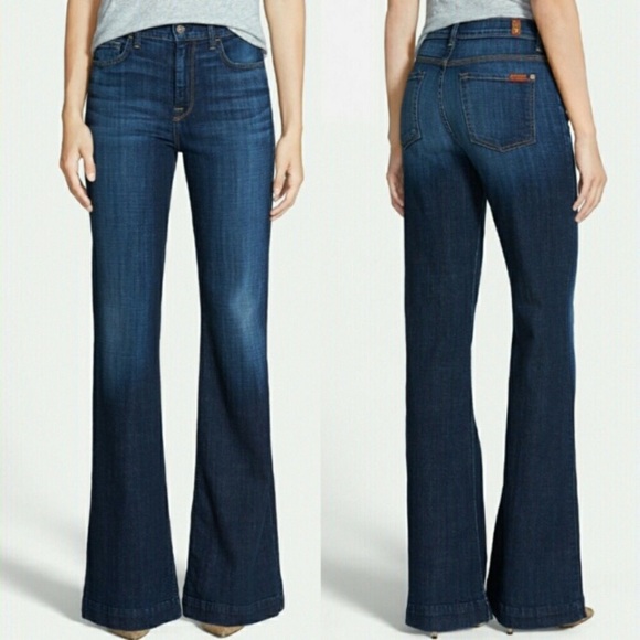 7 For All Mankind Denim - 7 For All Mankind Ginger High Rise Flare Jean